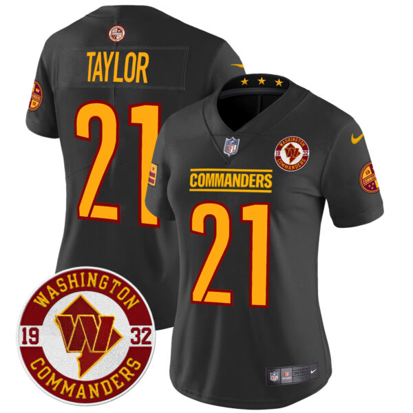 Women's Washington Commanders 2024 Vapor Limited Jersey - Est. 1932 Patch - All Stitched - Image 24