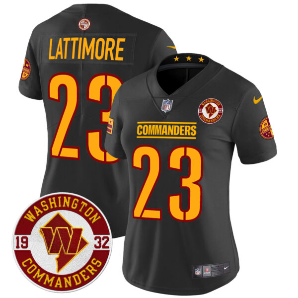 Women's Washington Commanders 2024 Vapor Limited Jersey - Est. 1932 Patch - All Stitched - Image 26