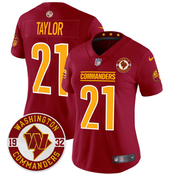 Women's Washington Commanders 2024 Vapor Limited Jersey - Est. 1932 Patch - All Stitched - Image 33