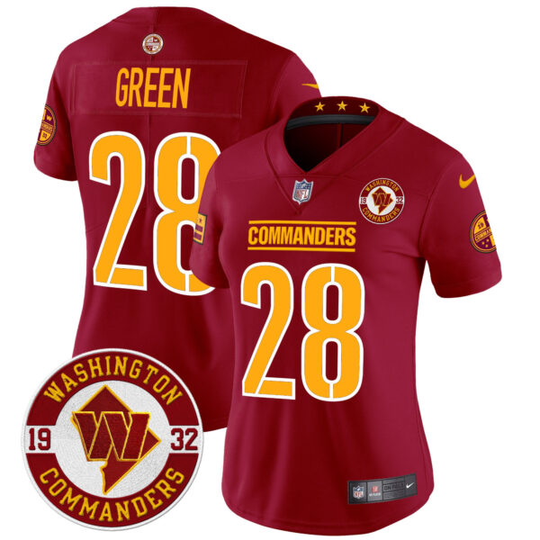 Women's Washington Commanders 2024 Vapor Limited Jersey - Est. 1932 Patch - All Stitched - Image 34