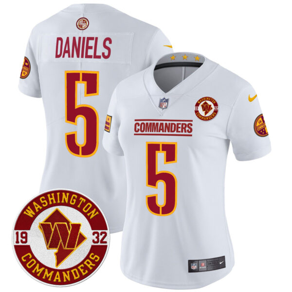 Women's Washington Commanders 2024 Vapor Limited Jersey - Est. 1932 Patch - All Stitched - Image 37