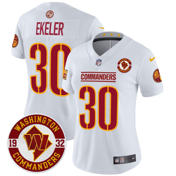 Women's Washington Commanders 2024 Vapor Limited Jersey - Est. 1932 Patch - All Stitched - Image 39