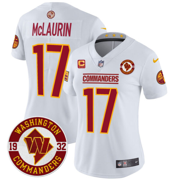 Women's Washington Commanders 2024 Vapor Limited Jersey - Est. 1932 Patch - All Stitched - Image 41
