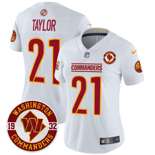Women's Washington Commanders 2024 Vapor Limited Jersey - Est. 1932 Patch - All Stitched - Image 42