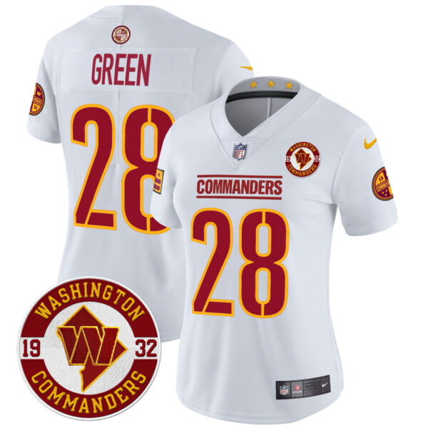 Women's Washington Commanders 2024 Vapor Limited Jersey - Est. 1932 Patch - All Stitched - Image 43