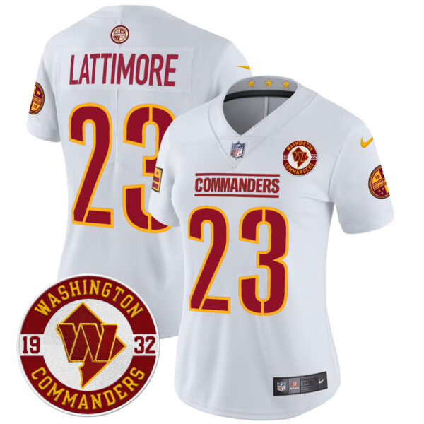 Women's Washington Commanders 2024 Vapor Limited Jersey - Est. 1932 Patch - All Stitched - Image 44