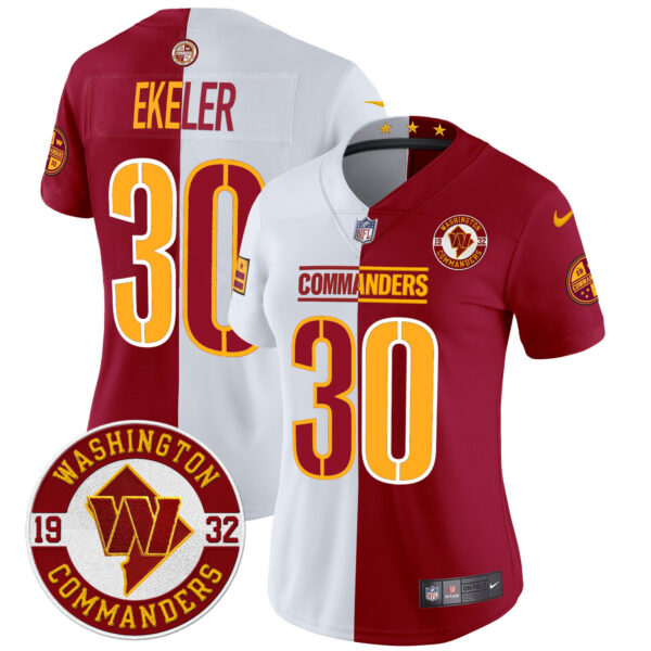 Women's Washington Commanders 2024 Vapor Limited Jersey - Est. 1932 Patch - All Stitched - Image 48